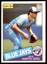 1985 O-Pee-Chee Garth Iorg Baseball Cards #168