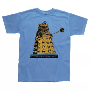 Doctor Who Dalek Attack Blue T Shirt NEW OFFICIAL - Picture 1 of 1