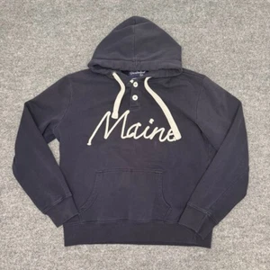 Maine Rope Hoodie Medium Vacationland Wear Navy Blue Women's Heavy Hoodie - Picture 1 of 6