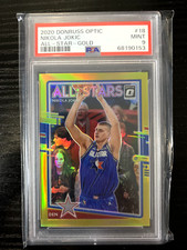 2020 Panini Donruss Optic Nikola Jokic All-Stars Gold Prizm /10 PSA 9 SP #18