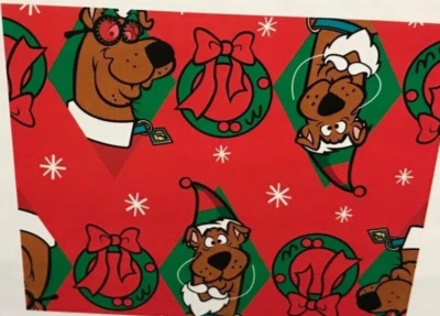 Hallmark Disney Scooby-Doo Scooby-Wreaths Christmas Gift Wrapping Paper 2 Rolls - Image 1 of 4