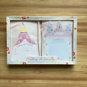 Meri Meri Princess Party Invitation Cards and Thank You Notes - 12 Each - NEW - Picture 1 of 8