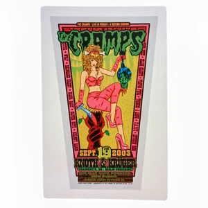 Tarjeta de arte Chuck Sperry The Cramps, Berlín 2003 - Imagen 1 de 2