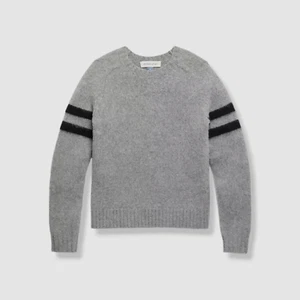 Dylan Gray Boys' Gray Merino Wool Stripe Sleeve Sweater Size XL - Picture 1 of 2