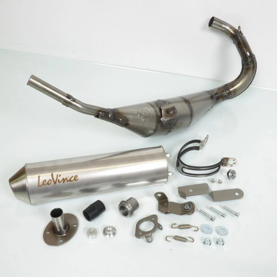 Pot d échappement Leovince pour Moto Derbi 50 Senda Drd X-Treme 2004 à 2017 - Photo 1/4