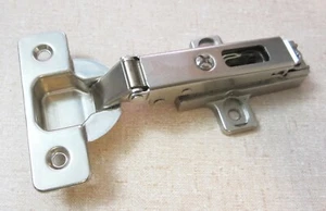 Salice 2P6 Cabinet Door Hinges w/ Clip-On H06 Mounting Base Plate, Self Closing - Picture 1 of 3