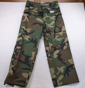 US Military Cold Weather Pants Woodland Camo Trousers Small Regular Rain - Picture 1 of 8