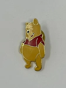 Disney Winnie the Pooh Pin Gold Border 1.25” Inch Bear Red Yellow Gold - Picture 1 of 9