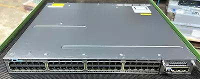 Cisco Catalyst 3750X 48x Port Gigabit PoE+ Switch C3KX-NM-1G Module 1xPSU - Image 1 of 4