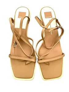 Dolce Vita Womens Gemini Tan Strappy Wedge Sandals Size 12 NWOB - Picture 1 of 8