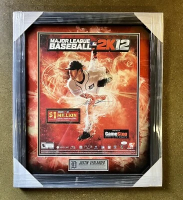 Detroit Tigers Justin Verlander Autographed Signed / Framed Poster JSA - Image 1 of 4