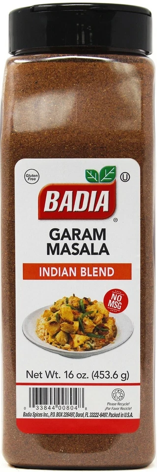Badia Garam Masala Indian Blend Powder Seasoning 16 Oz