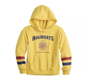 BRAND NEW Youth, Small, Harry Potter Fleece Hoodie Yellow Gold Gryffindor Raven - Picture 1 of 2