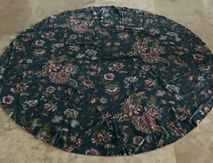 Custom Tablecloth Country French Floral Cotton Round, 67 X 62” - Picture 1 of 3