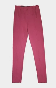 Forever 21 Women Burgundy High Rise Leggings Thick Elastic Waist Size M - Picture 1 of 4