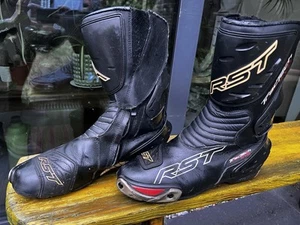 RST Tractech Evo III Sport CE Waterproof Road Track Motorcycle Boots Black Uk 11 - Picture 1 of 7