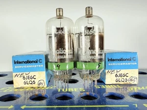 Closely Matched Pair Raytheon 6LQ6 6JE6C Same Date NOS NIB Tested Like NOS Tube - Picture 1 of 11