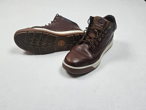 Timberland Boots Mens 12 Tenmile Leather Ankle Chukka Maple Brown No Insole - Picture 1 of 11