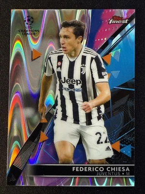 Federico Chiesa 2021 Topps Finest UEFA Champions League Raywave Refractor /199 - Image 1 of 3