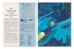 Pubblicità aereo Lear 1964 7/7/2025c - Foto 1 di 2