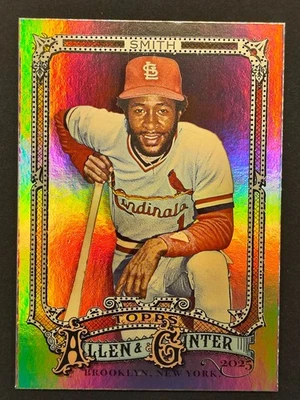 Retrato de plata paralelo #58 Ozzie Smith Cardinals Topps Allen & Ginter 2025 Foto 1 de 2