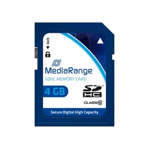 MediaRange SDHC Speicherkarte 4GB - Geschwindigkeit Klasse 10, Lesegeschwindigke - Afbeelding 1 van 5