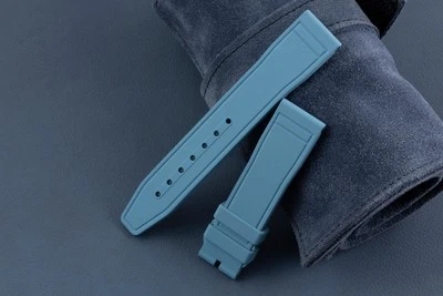 IWC Kautschukarmband Armband hellblau 20mm Band Ref. E0LPTM - Bild 1 von 2