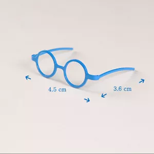 Dollmore YoSD USD Size- Round Steel Lensless Frames (Blue) adjustable size - Picture 1 of 7