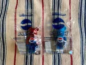 Medicom Bearbrick PEPSI 2007 100% Mwtallic red & blue set of 2 - Picture 1 of 2