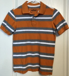 Urban Pipeline Boys Size 10 12 Polo Shirt Short Sleeve Knit Orange Gray Top EUC - Bild 1 von 3