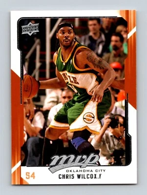 Tarjeta de Chris Wilcox Upper Deck 2008-09 Jugador Más Valioso de la NBA #149 sin clasificar Foto 1 de 2