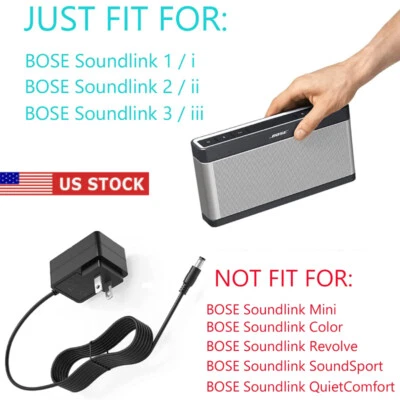 Cable cargador adaptador de CA para altavoz móvil Bose Soundlink I II III 404600 414255 Foto 1 de 4