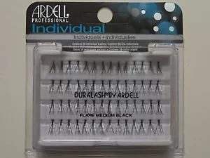 (LOTTO DI 3) Ardell Duralash ciglia singole annodate FLARE MEDIUM nere - Foto 1 di 1
