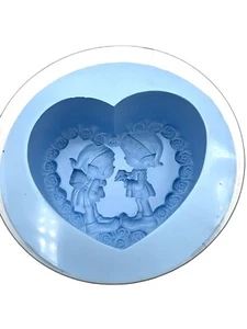 Bramble Berry Soap Silicone Mold First Love Heart Fairy Kudos Design Blue SIL45 - Picture 1 of 8