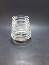 Candle Votive Holder  Copper And Glass  F4