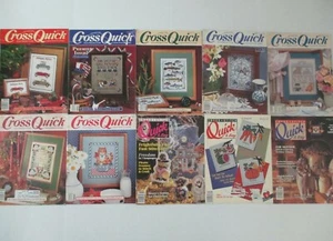 VINTAGE LOT OF 10 CROSS STITCH MAGAZINES ASSORTED PATTERNS & PROJECTS EUC LOT #1 - Picture 1 of 4