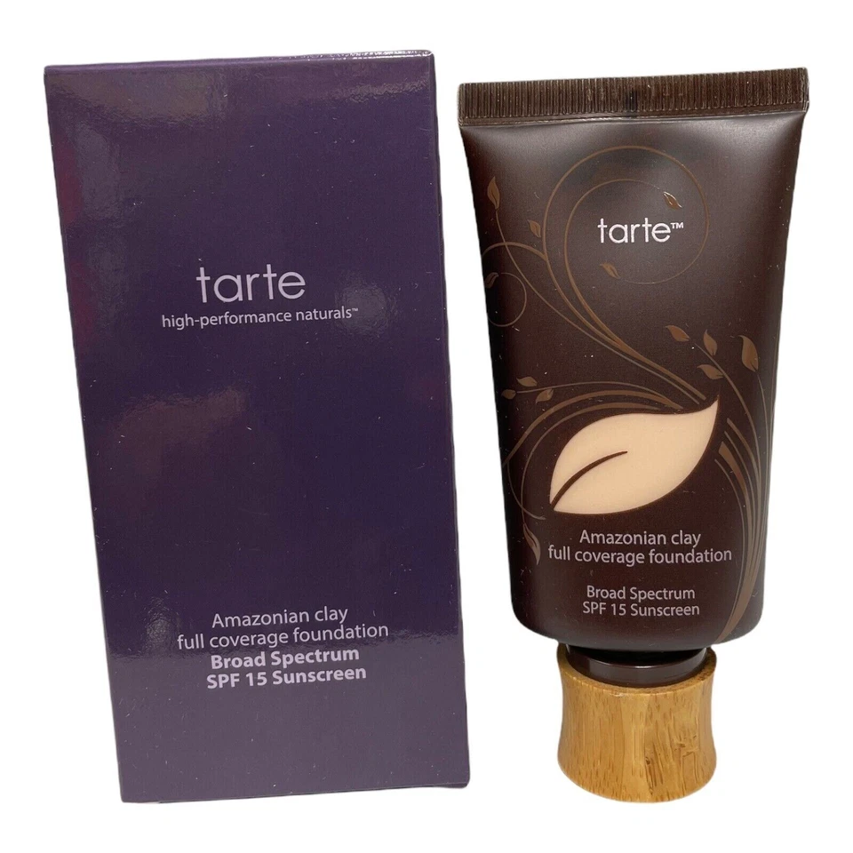 Base Tarte Amazonian Clay Cobertura Completa SPF15 8b Porcelana Beige 12hr Cov Foto 1 de 1