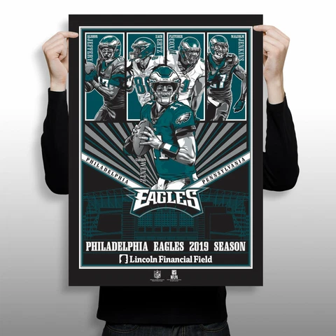 Philadelphia Eagles 2019 Season 18" x 24" Serigraph (Printer Proof) Cover