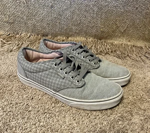 Vans Iff The Wall Damen-Schnürschuhe Turnschuhe grau kariert EUC 9,5 - Bild 1 von 10