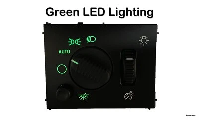 03-06 Interruptor de faros Silverado Suburban Tahoe Sierra - LED verde  Foto 1 de 3