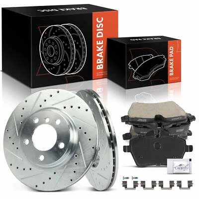 Rotores de freio a disco e pastilha de freio de cerâmica para Mini Cooper Countryman 2011-2016 dianteiro - Imagem 1 de 4