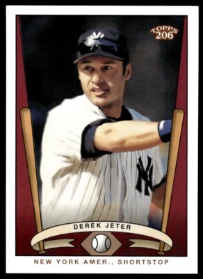 2002 Topps 206 Team Series 3 Derek Jeter New York Yankees #T206-5 - Image 1 of 2