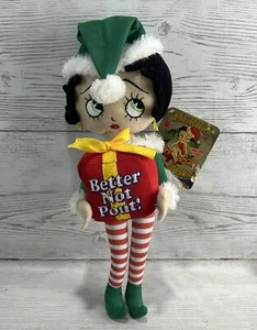 Betty Boop Merry Christmas Better Not Pout! 19" Plush Soft Toy Stuffed - Picture 1 of 18