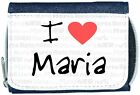 I Love Heart Maria Denim Wallet