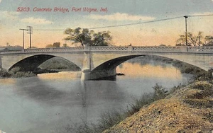 #H3373 FORT WAYNE, IN.   POSTAL, PUENTE - Imagen 1 de 2
