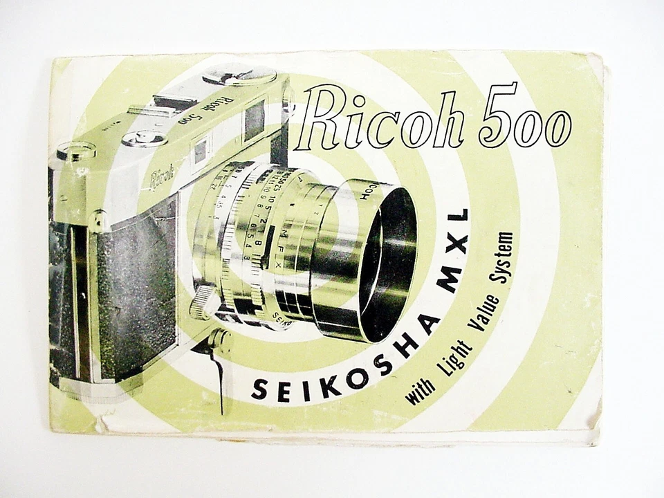 Panfleto de instruções Ricoh 500 | 25 pg | 1957 | US$ 26,55 | - Imagem 1 de 1