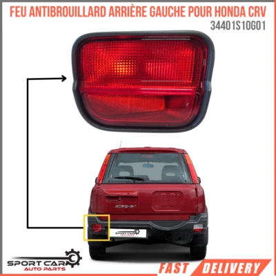 Feu antibrouillard arrière gauche pour Honda CR-V (1997-2001) OEM 34401S10G01 - Bild 1 von 4