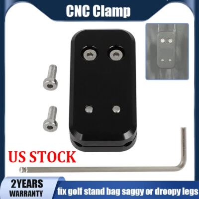 JUNOMABIX US Universal 4mm Leg Spring Golf Stand Bag Saggy Droopy Legs Fix Clamp Aluminum