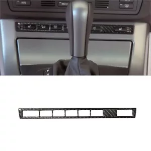 For BMW X5 E53 2000-06 Carbon Fiber Interior Seat Heated Control Cover Trim - Picture 1 of 12