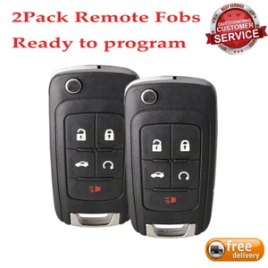 Replacement for Chevy 2010-16 Camaro Cruze Equinox Malibu Remote Key Fob 5b Pair - Picture 1 of 7